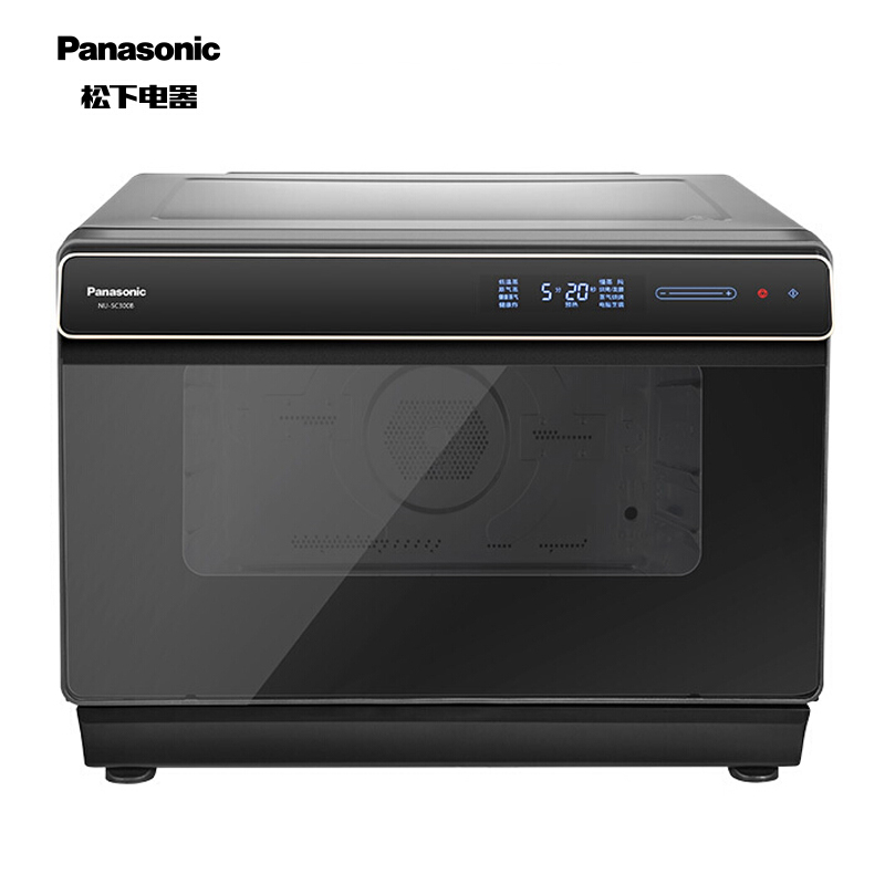 松下 Panasonic 电烤箱 NU-SC300B 蒸烤箱 直喷三段蒸汽 平面烘烤技术 30L容量 家用多功能 智能菜单