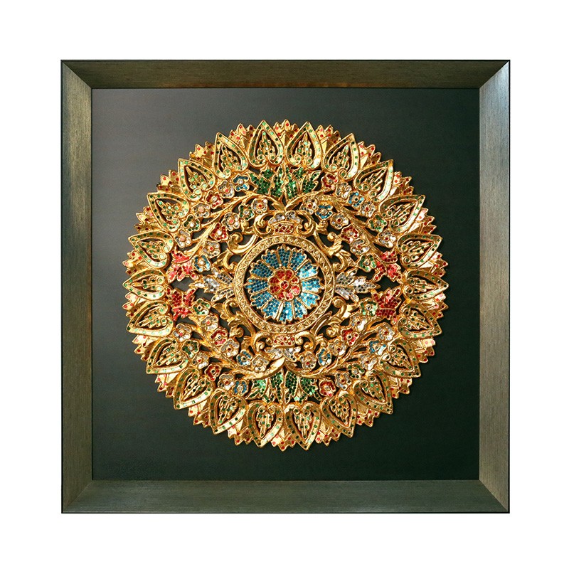 泰域 金箔木雕 实物装饰画图片_3