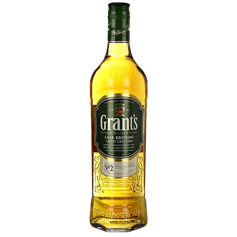 好来喜 格兰（Grant\x27s）洋酒 格兰威 苏格兰威士忌700ml 英国进口 格兰雪莉珍藏 (雪利)
