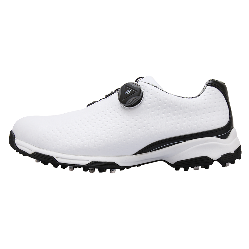 PGM 高尔夫鞋 男士防水鞋子 旋转鞋带 3D印压舒适运动球鞋 XZ095-白黑色 40 255元
