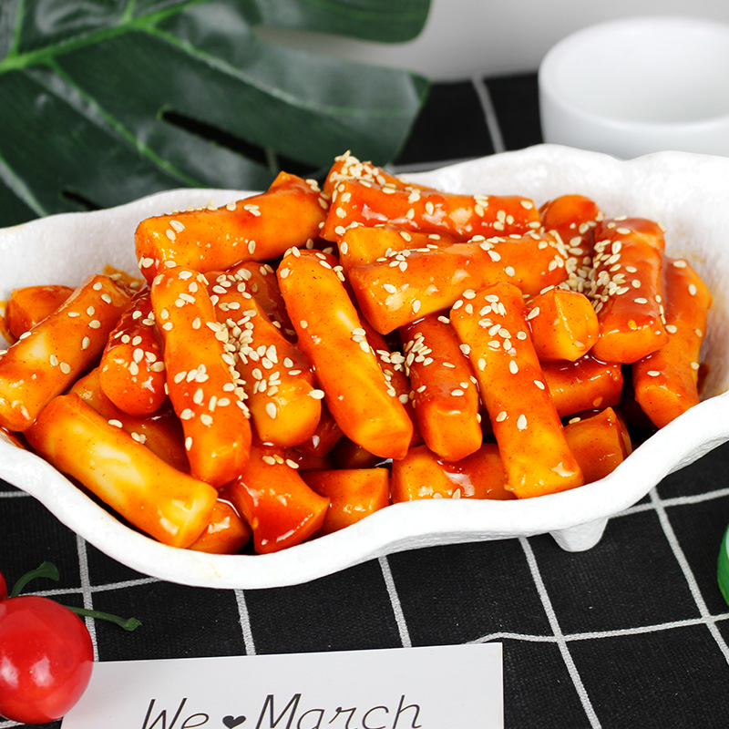 盛源来韩式年糕条辣炒年糕韩国小吃年糕带酱料含酱 含酱包380g*3袋