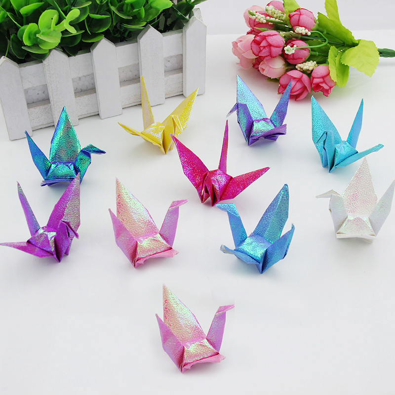 爱惊喜 创意礼品 女 实用手工制作闪光千纸鹤折纸成品礼物 男送老婆