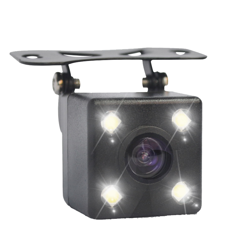 二狼X高清可视倒车影像雷达一体机简易安装车载显示器盲区全景监控后置CCD防水摄像头汽车通用型一年换新 1）4.3英寸台式+摄像头+6米线