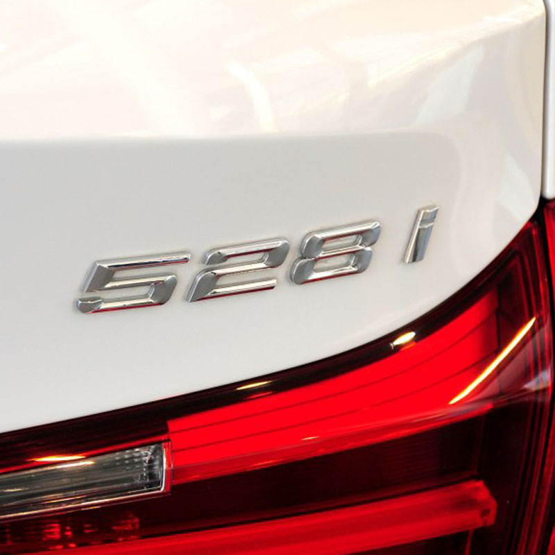 gt尾标 车身贴后盖标5系gt后标志 数字标车标 528i标