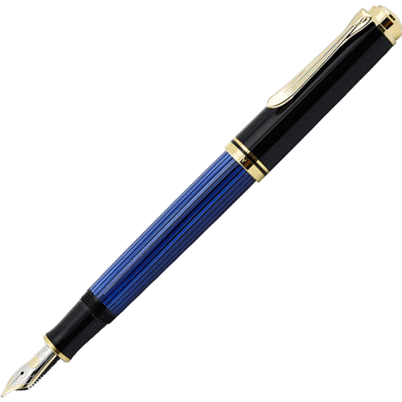 Pelikan 百利金 钢笔 M600 蓝色条纹 EF尖 礼盒装