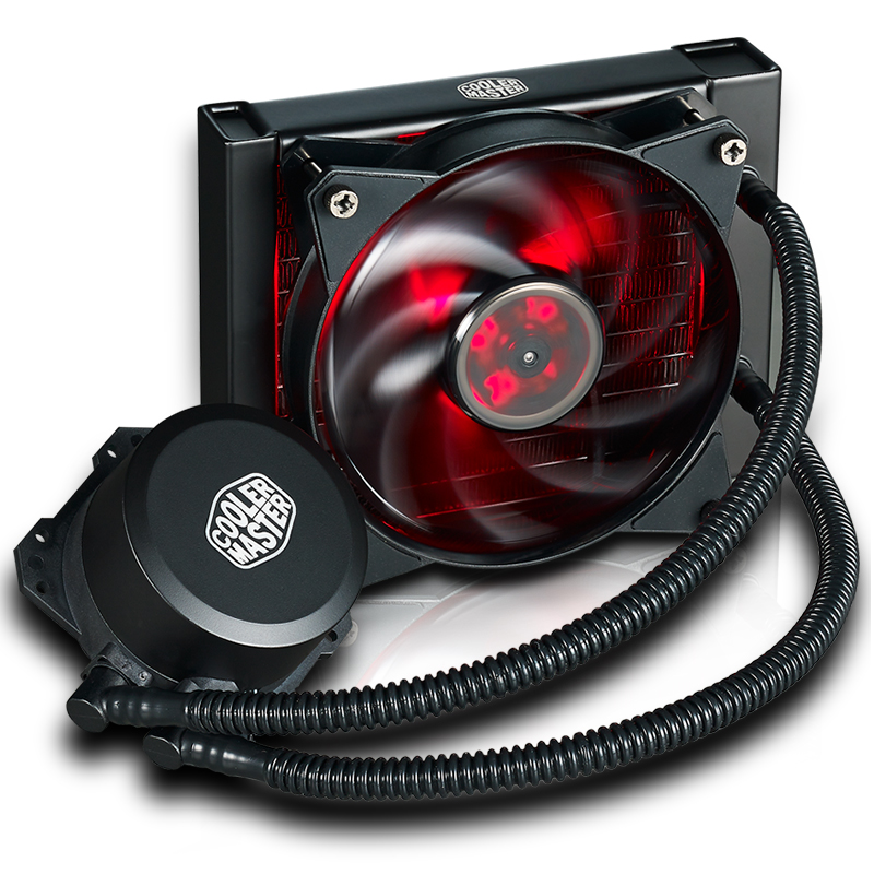 酷冷至尊(Cooler Master)冰神B120I CPU水冷散热器(支持I9 2066平台/双腔水泵/微流道设计/均衡型风扇)