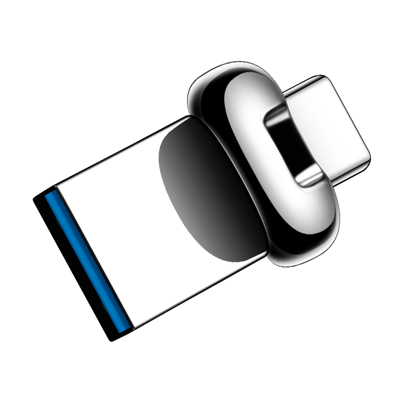 aigo 爱国者 悦色系列 U358 USB 3.1 U盘 银色 32GB USB-A/Type-C双口