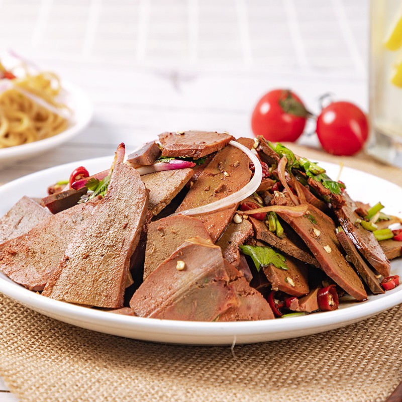 伊赛 五香卤牛肝300g国产牛肉卤味熟食休闲零食开袋即食炒牛肝拌牛肝