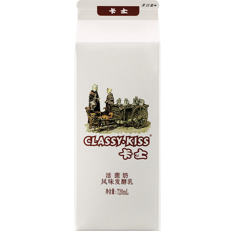 CLASSY·KISS 卡士 活菌奶 风味发酵乳 720ml*2盒