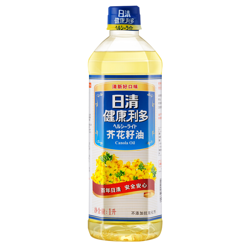 日清【京東物流】食用油低芥酸菜籽油 1L 小瓶油/植物油/芥花籽油