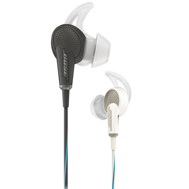 Bose QC20有源消噪耳机 黑色-苹果版线控 降噪手机耳机