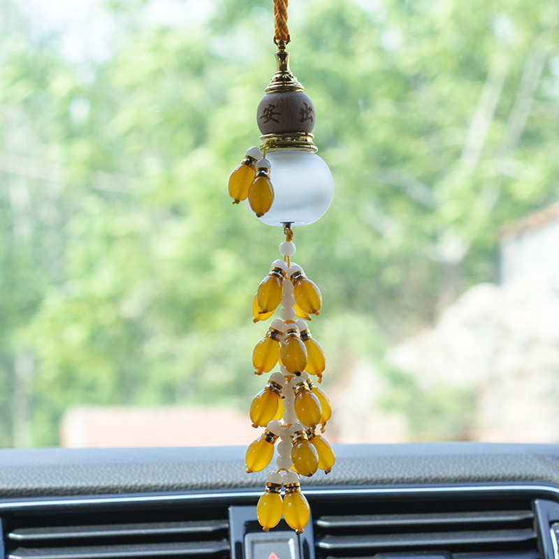 杨导汽车挂件葫芦瓶玻璃瓶葫芦礼品车载挂件车用挂件饰品摆件汽车装饰