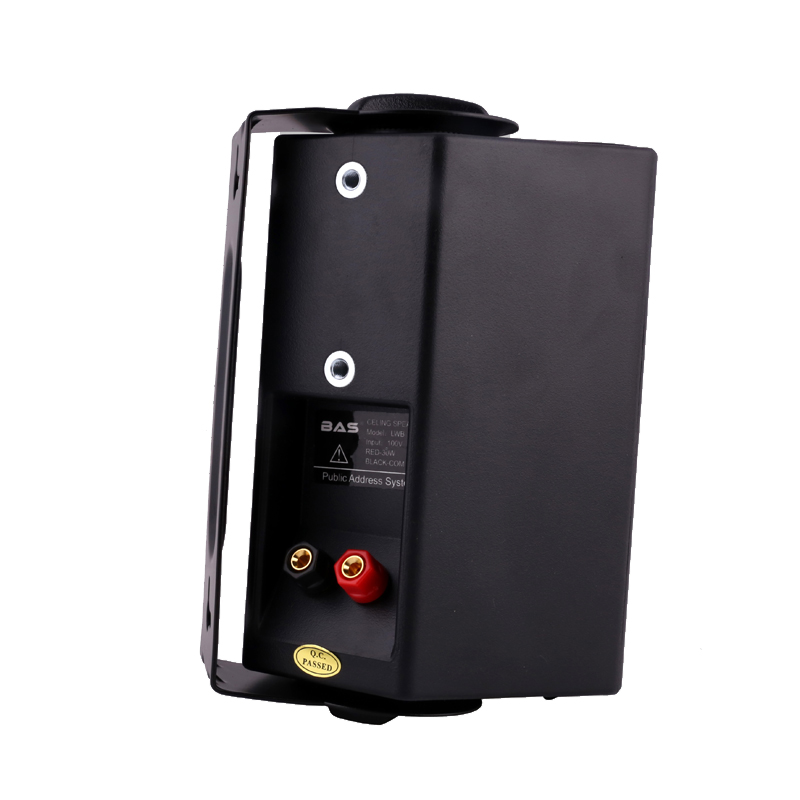 BAS 40W壁挂喇叭 会议音箱 餐厅音响  背景音乐 公共广播 吸顶喇叭 吊顶音箱 消防设备  LWB-116B 黑色  250*155*170mm