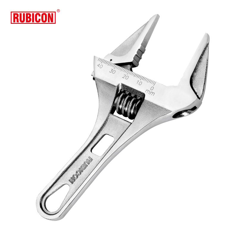 日本罗宾汉rubicon活动扳手短身开口薄活络扳手多功能活扳手手动工具8