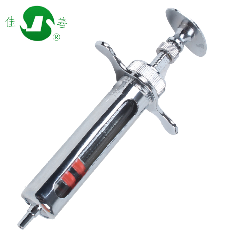 佳善 兽用注射针器 金属注射器 不锈钢注射器 猪牛羊用疫苗兽医打针筒