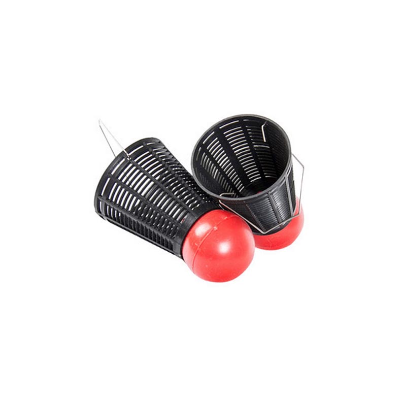 帆都 羽毛球型 打窝器 手竿浮球打窝器 撒饵笼 打饵笼 打窝笼子 羽毛