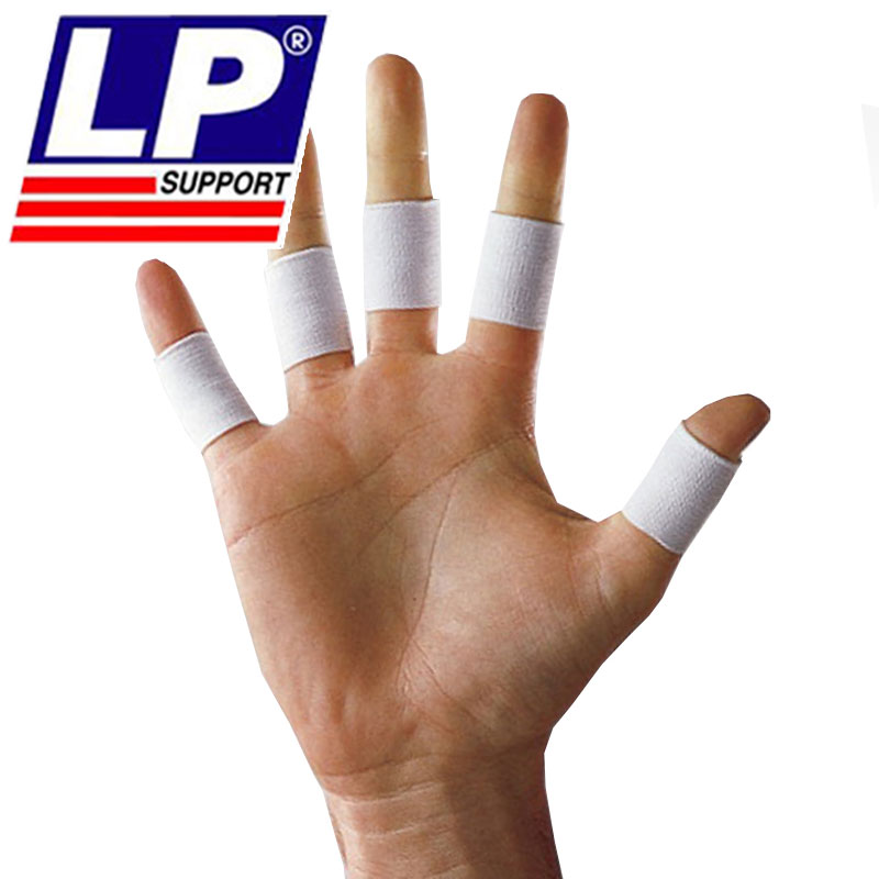 LP 645护指 篮球排球护指套运动护手指关节骨折扭伤戳伤加压护具 白色 10个装 均码 单一尺寸 长约3厘米