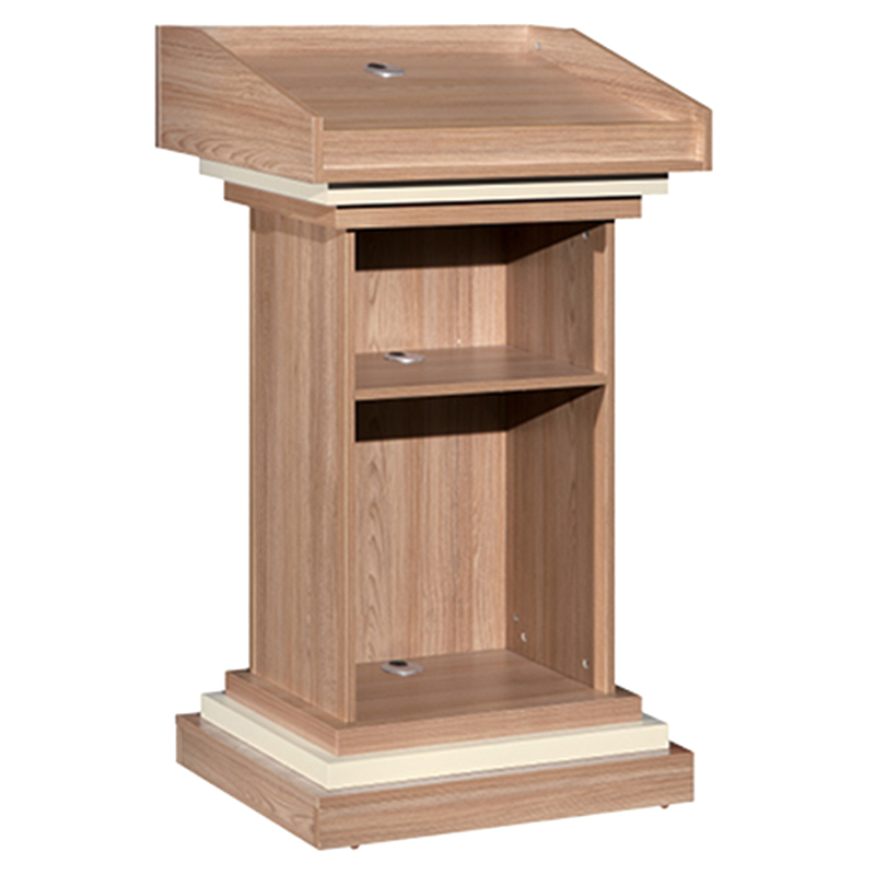 好环境家具 板式老师演讲台 方形咨询台 发言台 简约现代讲台 b款