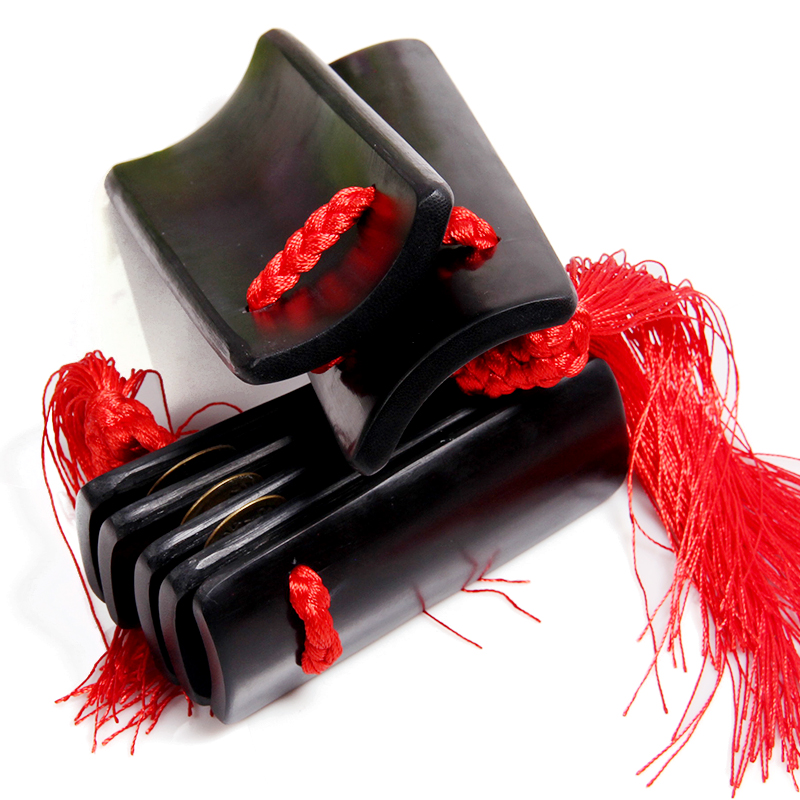 艾牧 黑色 竹子 相声 评书 莲花落  初学 快板 竹板 乐器 快板书 kc