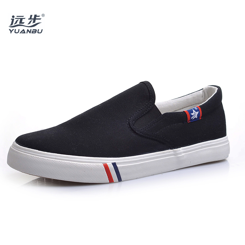 潮范美杜莎拉大码帆布鞋男 套脚休闲鞋一脚蹬懒人鞋春秋男鞋大码男鞋