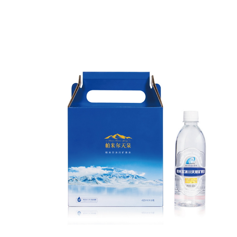 帕米尔冰川矿泉水420mL*6瓶礼盒装 [规格：420mL*6瓶]