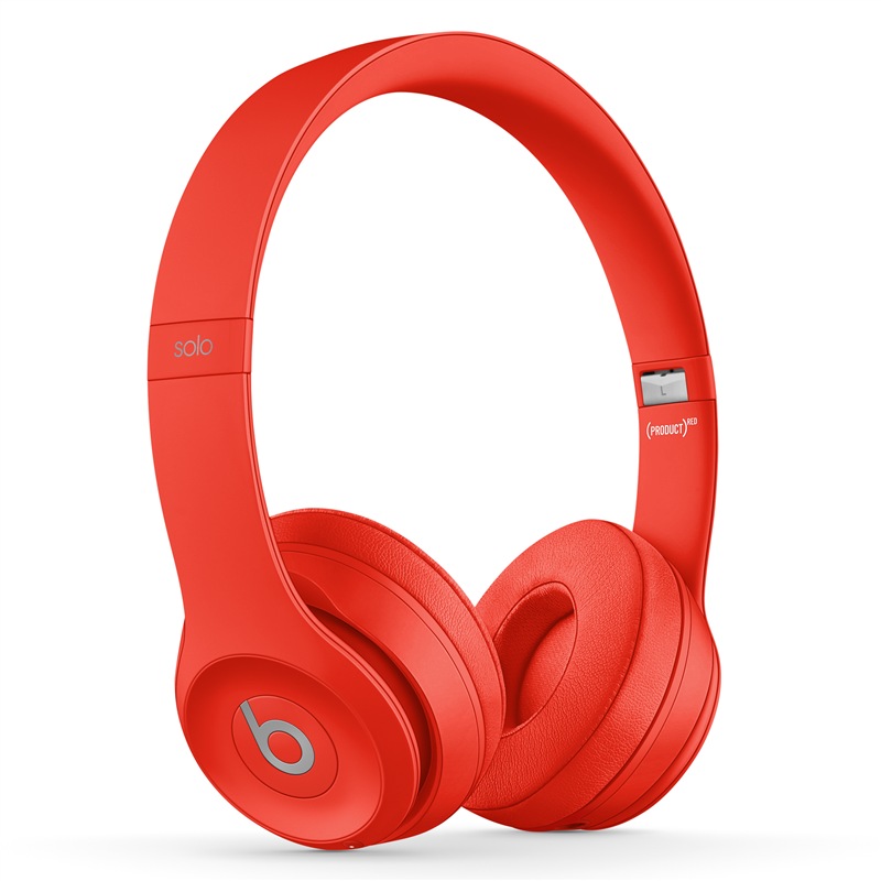 Beats Solo3 Wireless 头戴式 蓝牙无线耳机 手机耳机 游戏耳机 - 红色