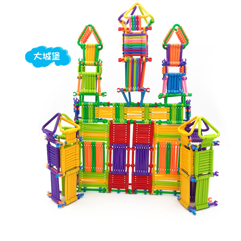 育龍聪明棒积木塑料拼插积木棒儿童玩具百变创意智慧棒魔术棒礼物