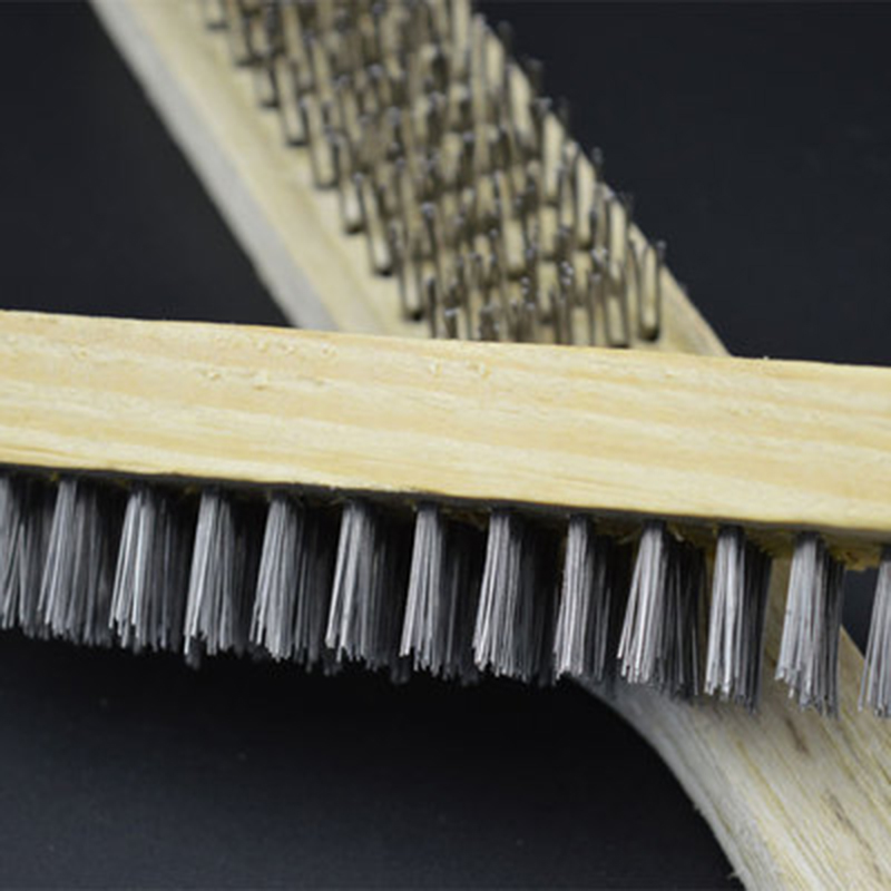 douchemcl 鱼鳞刀鱼鳞刨杀鱼器去鱼鳞刮木柄钢钉去鱼鳞工具鱼刷 5把