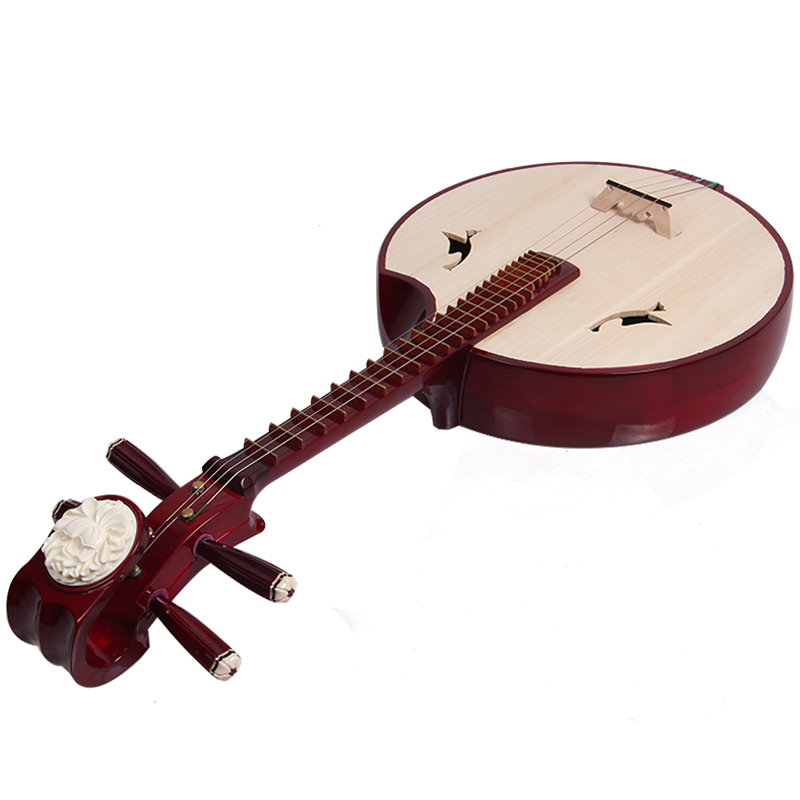 梵巢 民族弹拨乐器 硬木 骨花 初学入门 中阮 乐器  zr-01 乐队剧团