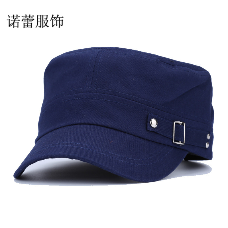 男女士鸭舌帽 短檐 简约棒球帽鸭舌帽中老年帽子nm842 藏青色 可调节