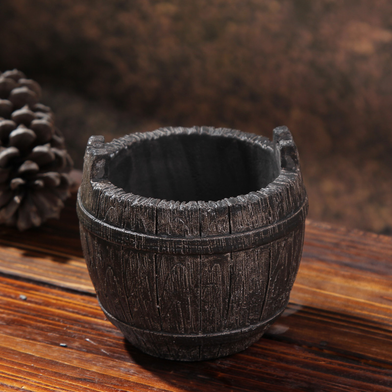 陶瓷欧式时尚个性办公室摆件酒吧咖啡厅装饰品水泥 烟灰缸水泥款式1