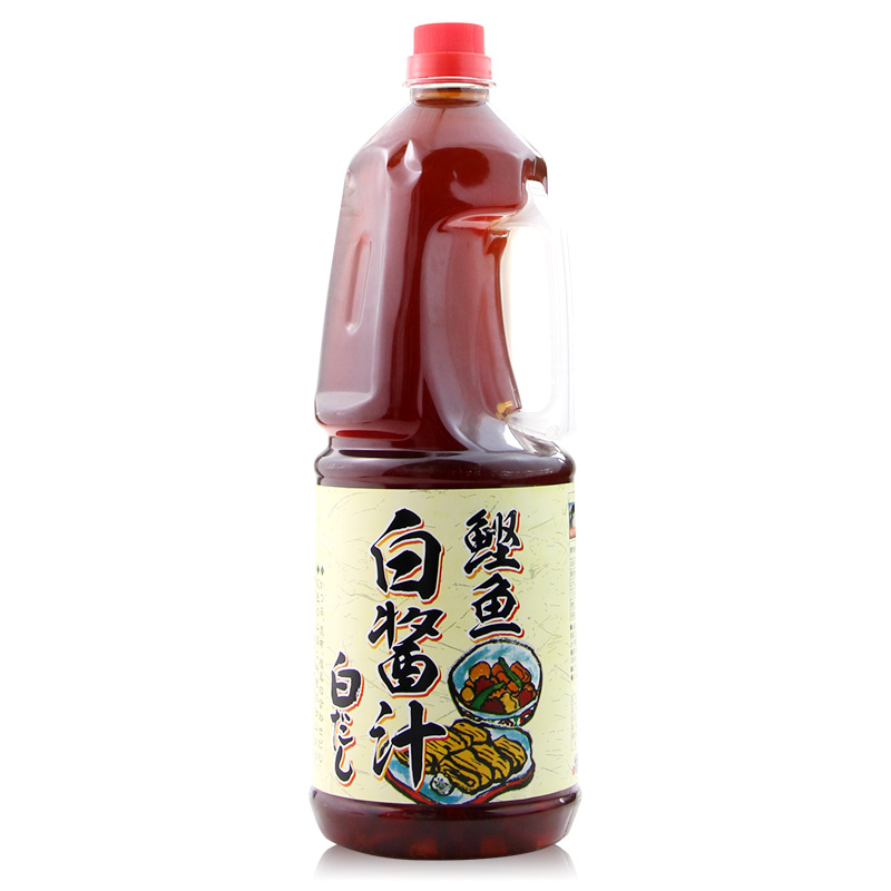 丸友酱油鲣鱼调味汁 白酱油 火锅调味汁 日式料理调味料 丸友白酱汁 1.8L