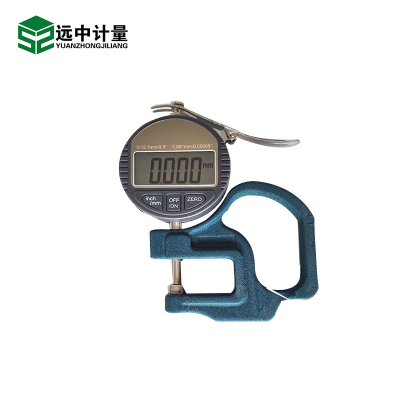 测厚规0-10 千分位数显测厚仪 测厚规厚度仪橡胶纸张薄膜厚度测量仪 0