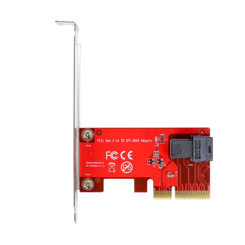 2转u.2,sff-8639转接卡pci-ex4nvme协议转换器sff-8643