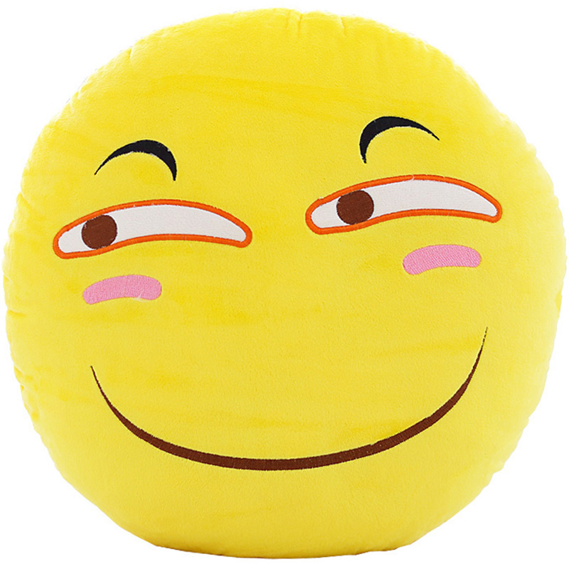 优羽动漫卡通qq表情包滑稽抱枕二次元创意靠垫恶搞笑怪 滑稽款 直径38