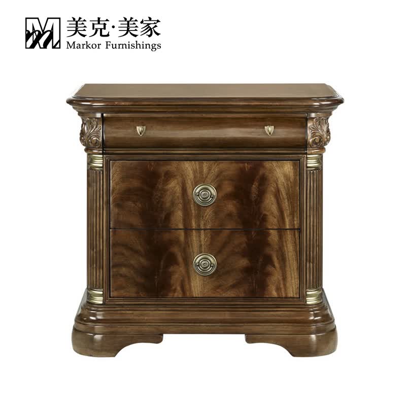 美克美家帕拉罗黎美式乡村实木储物床头柜11m52503100300 卧室家具