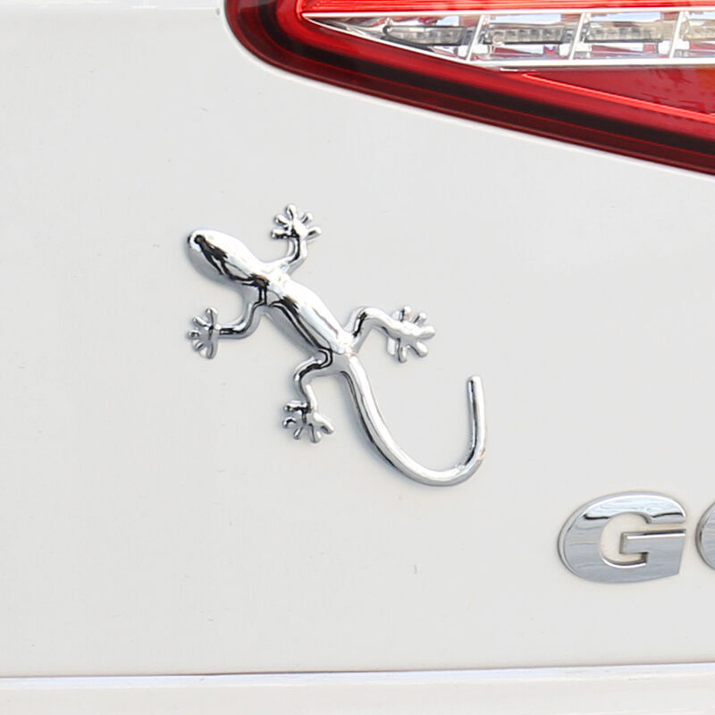 迪彦壁虎车贴全金属立体壁虎贴车前车尾贴 汽车用品金属壁虎车标贴个