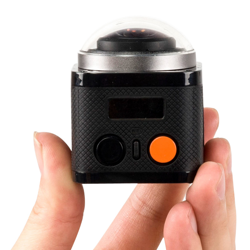 摄徒 CUBE360H高清4K防水下VR全景相机360度微型运动摄像机旅游数码DV无线遥控 黑色 官方标配