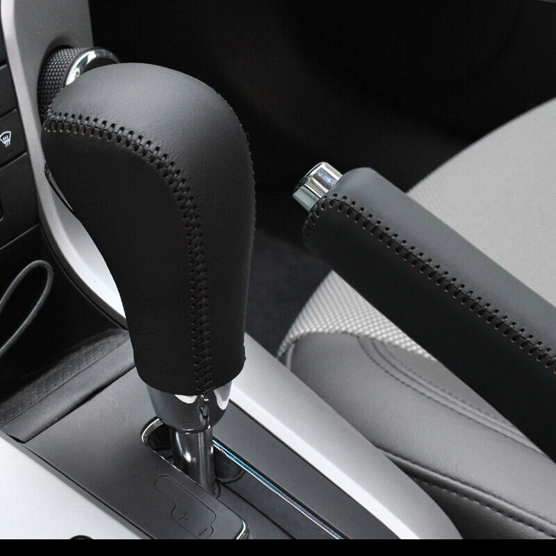 档把套排档位套 内饰改装专用皮套  档位 手刹套(黑线) 观致3 手动