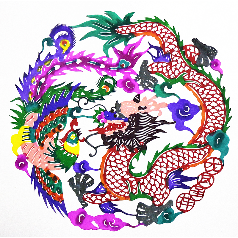 燕云州蔚县手工剪纸窗花剪纸成品工艺品装饰玻璃贴纸剪纸作品中国风