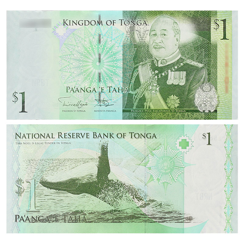 金永恒 外国钱币 大洋洲 汤加 汤加纸币收藏 1潘加 单张