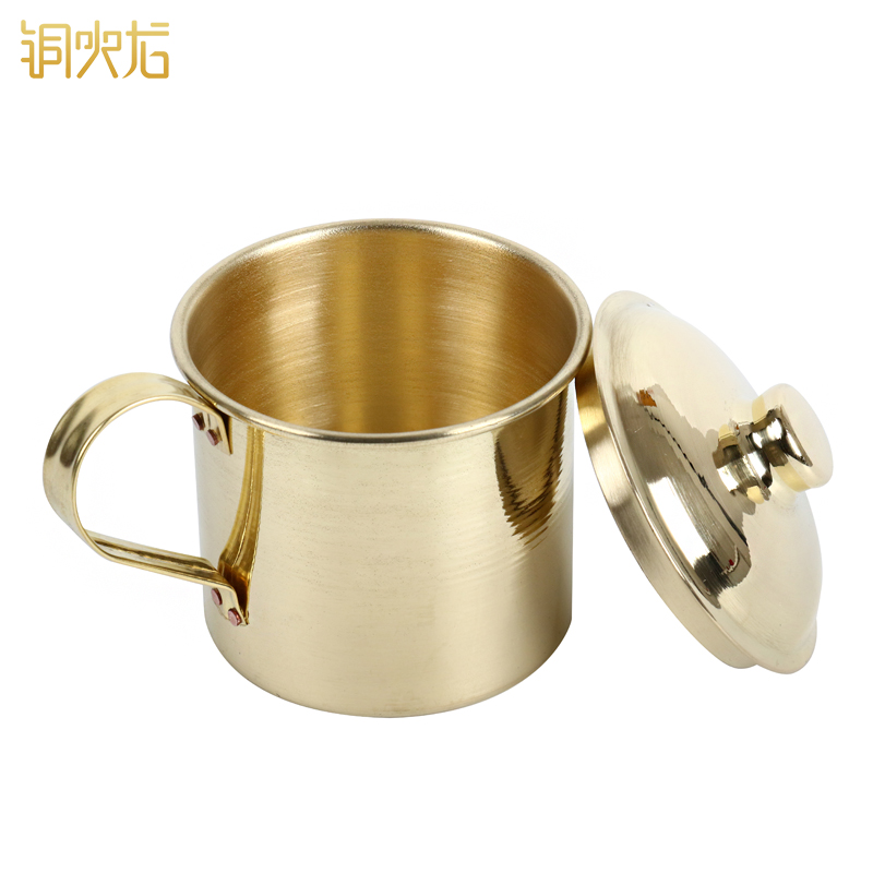 铜火龙 黄铜水杯 铜茶缸 全铜餐具 黄铜杯子 铜 茶缸子铜杯 铜茶杯