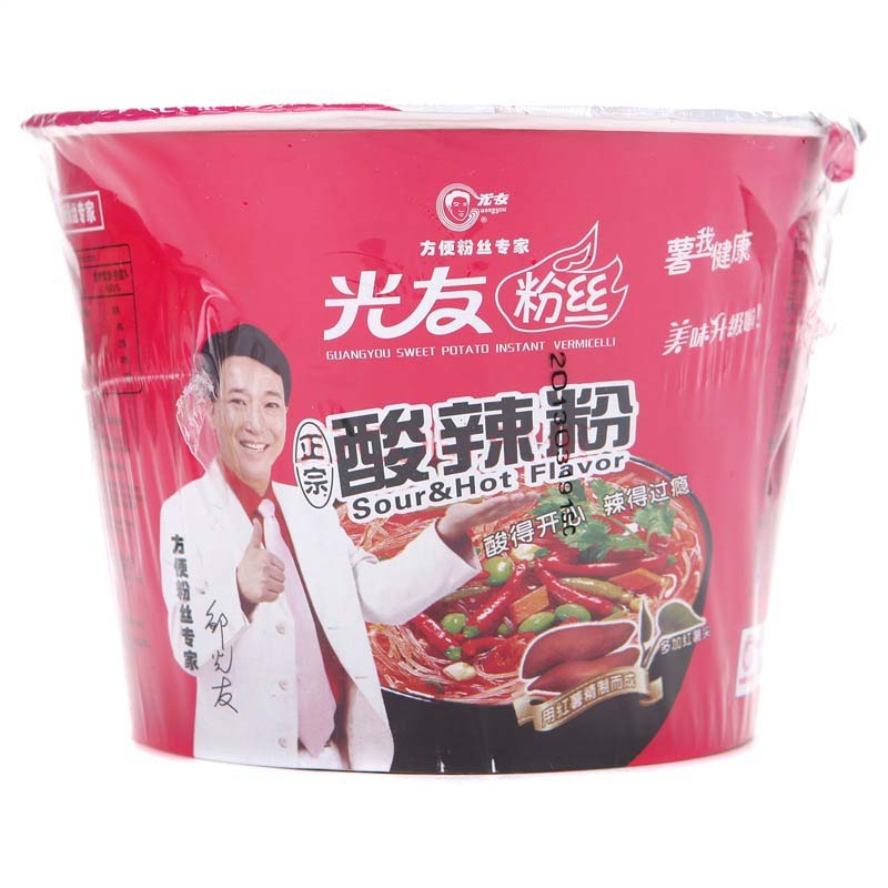 光友酸辣粉 方便速食粉丝 105g 碗装 1碗装