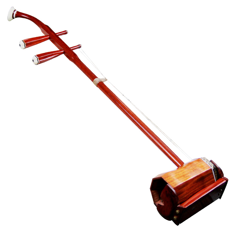 艾牧 红木 扁八方 带罩 北方 乐队 乐团 演奏 初学 高胡 乐器 bg-01