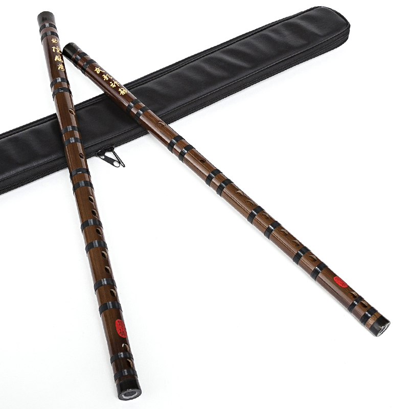 迪中情 笛子 专业演奏竹横笛笛子乐器（赠送9样赠品） E调