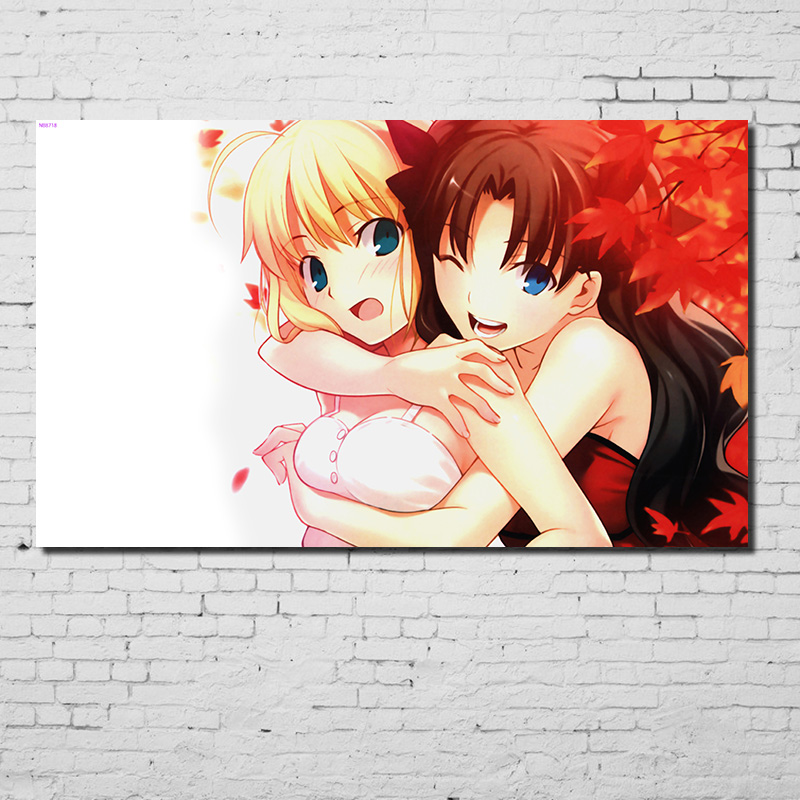 居梦坞 fate系列周边海报 英灵圣杯战争saber金闪闪远坂凛红a士郎海报