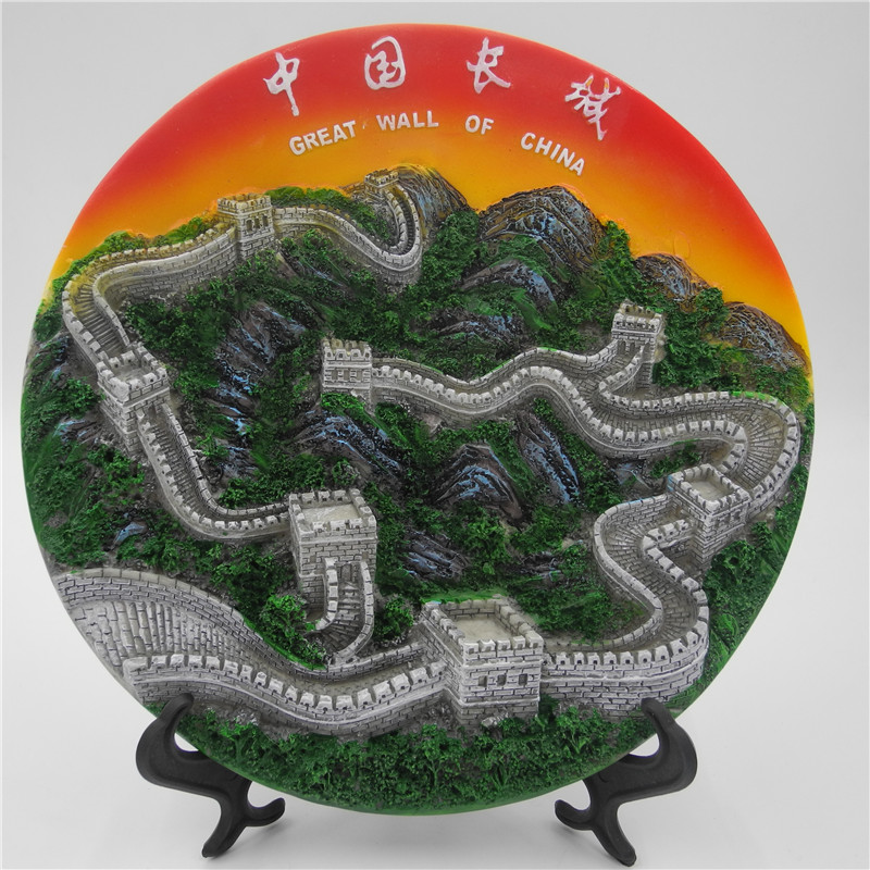 中国风礼品老外出国留学礼物 天安门长城天坛雕塑模型纪念品 中号长城
