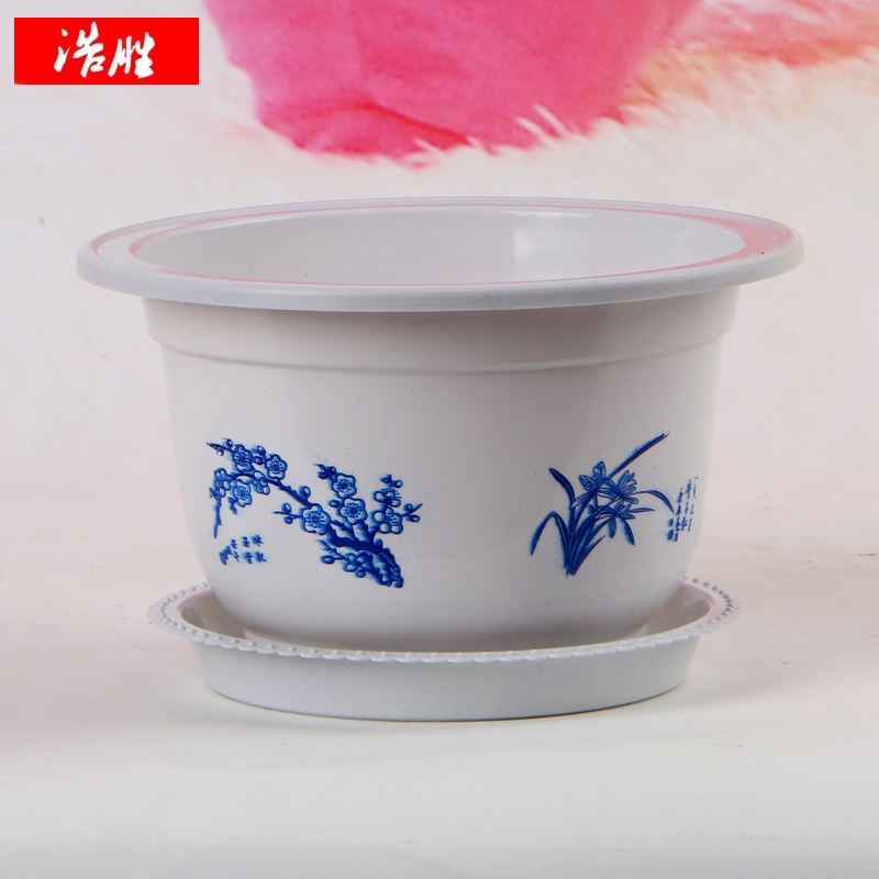 浩胜 大花盆  花盆厂家直销 阳台地面加厚特大花盆批发 简约圆形塑料