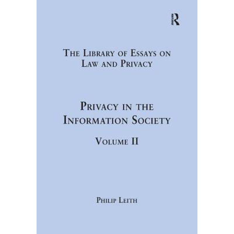 预订 Privacy in the Information Society: Volume II