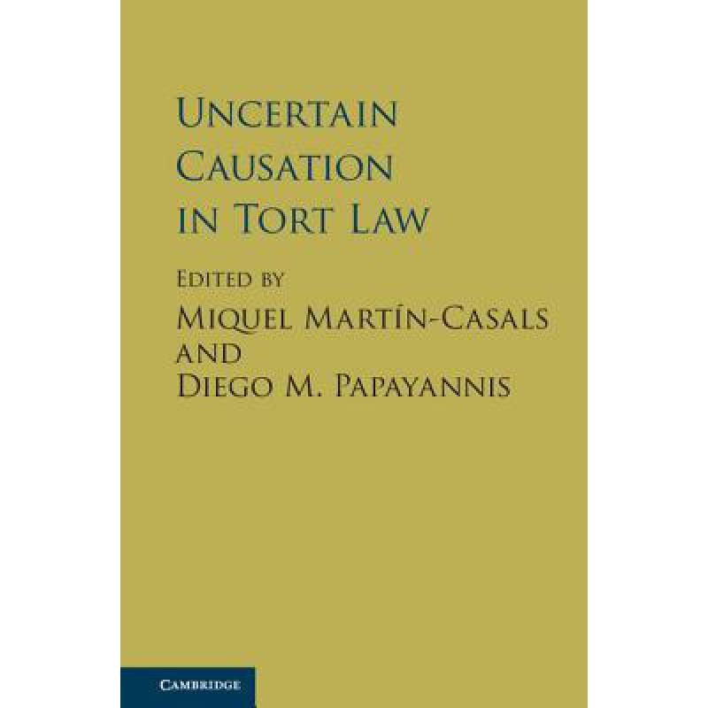 预订 CBG Uncertain Causation in Tort Law